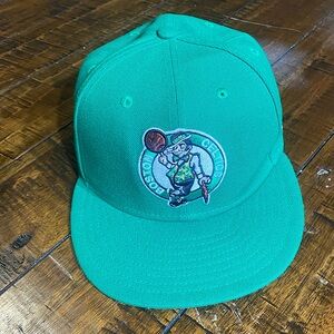 Boston Celtics hat.
